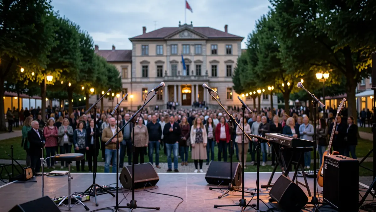 Imagen genérica de un escenario de festival de música.