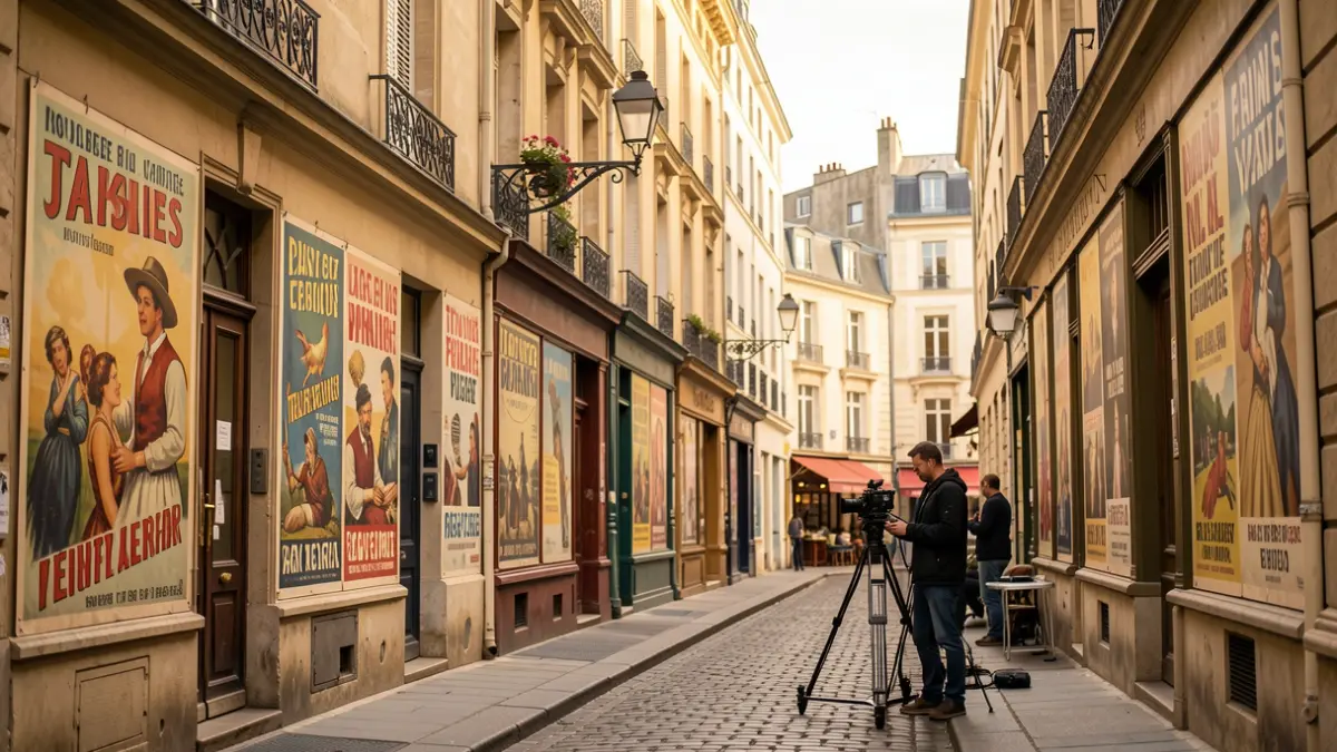 Generic image of an old street in France.