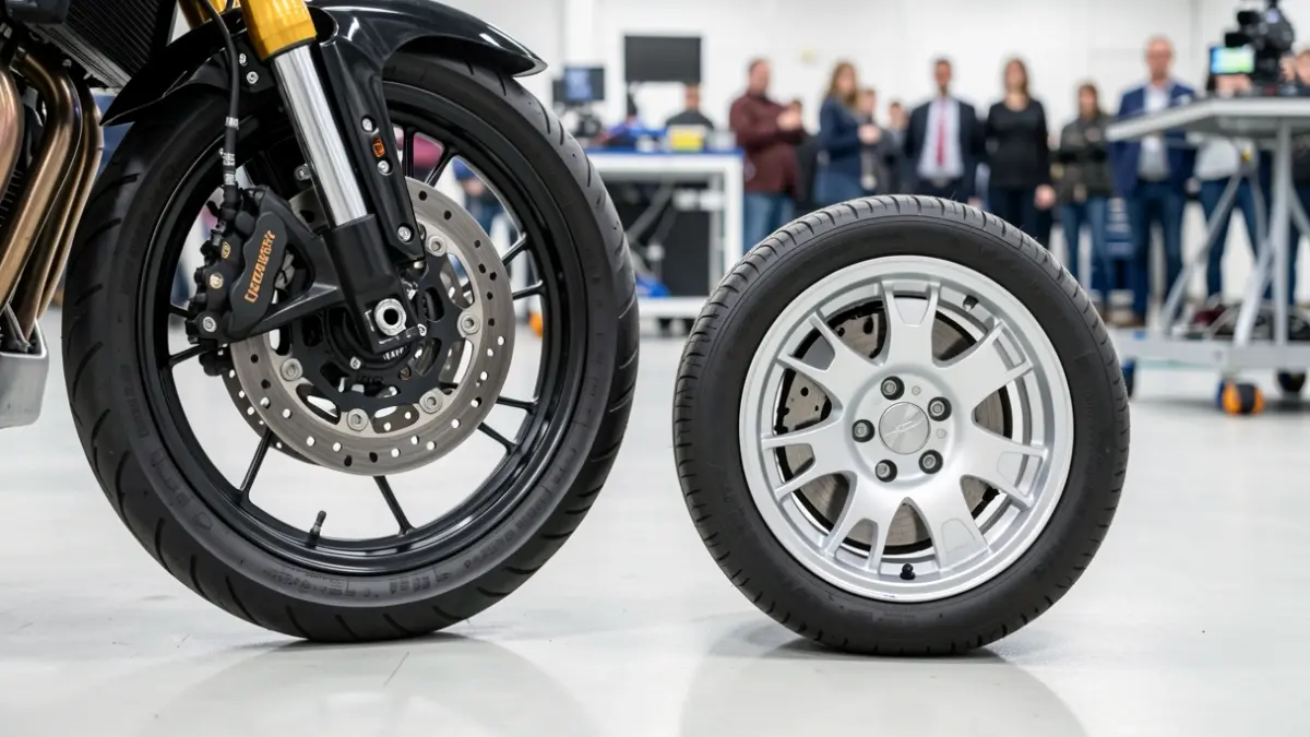 Imagen genérica que muestra los servicios de inspección de motocicletas y automóviles en la estación IAT de Irun.