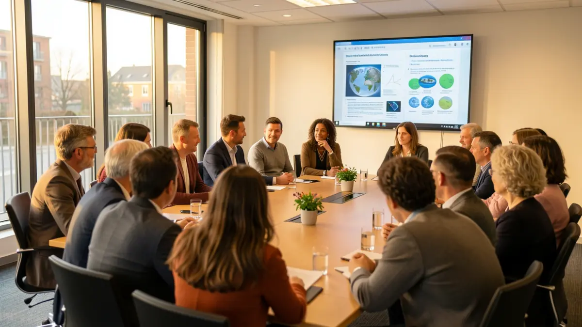Generic image of a meeting about climate change.