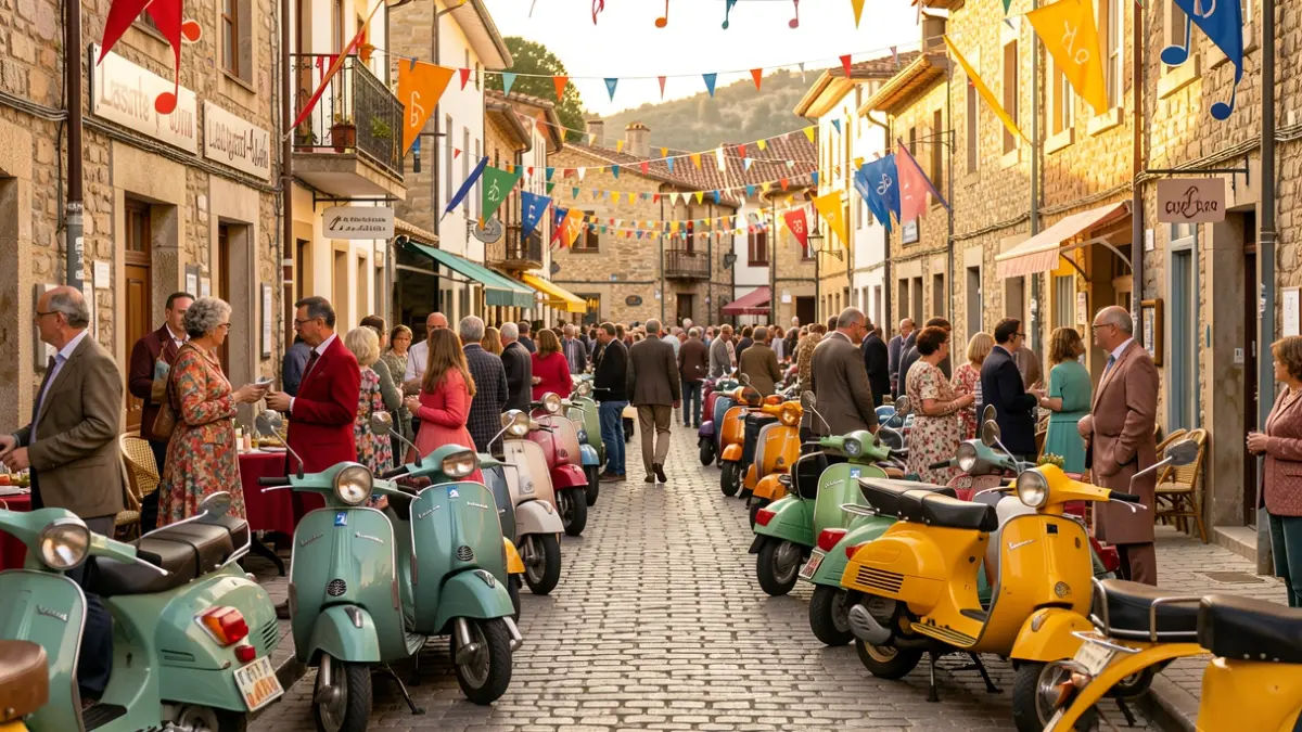Generic image: Streets of Lasarte-Oria with classic scooters.
