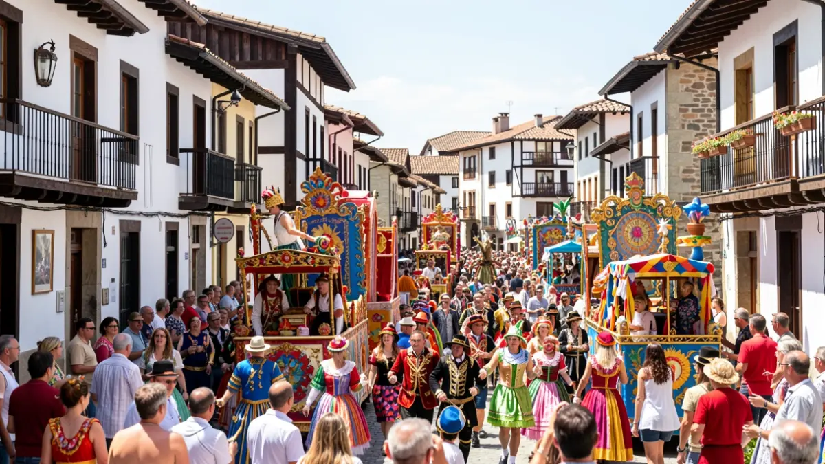 Generic image of the Leioa festival's quadrille parade.