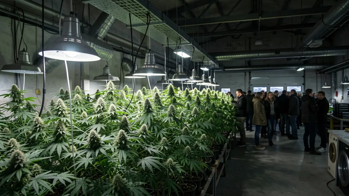 650 cannabis plants cultivated in an industrial warehouse in Loiu.