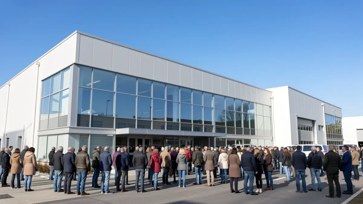 Irudi generikoa industria-instalazio moderno bati buruzkoa.
