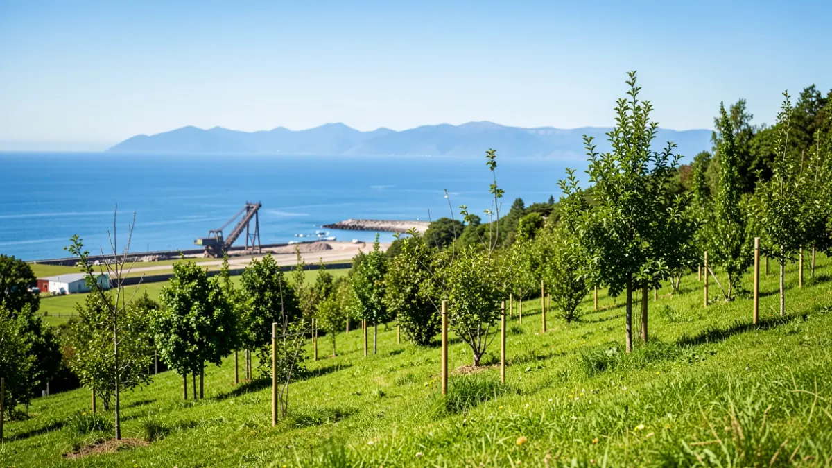 Imagen genérica: Entorno natural de Itsaslur en Muskiz, con vistas al mar y vestigios del pasado minero.