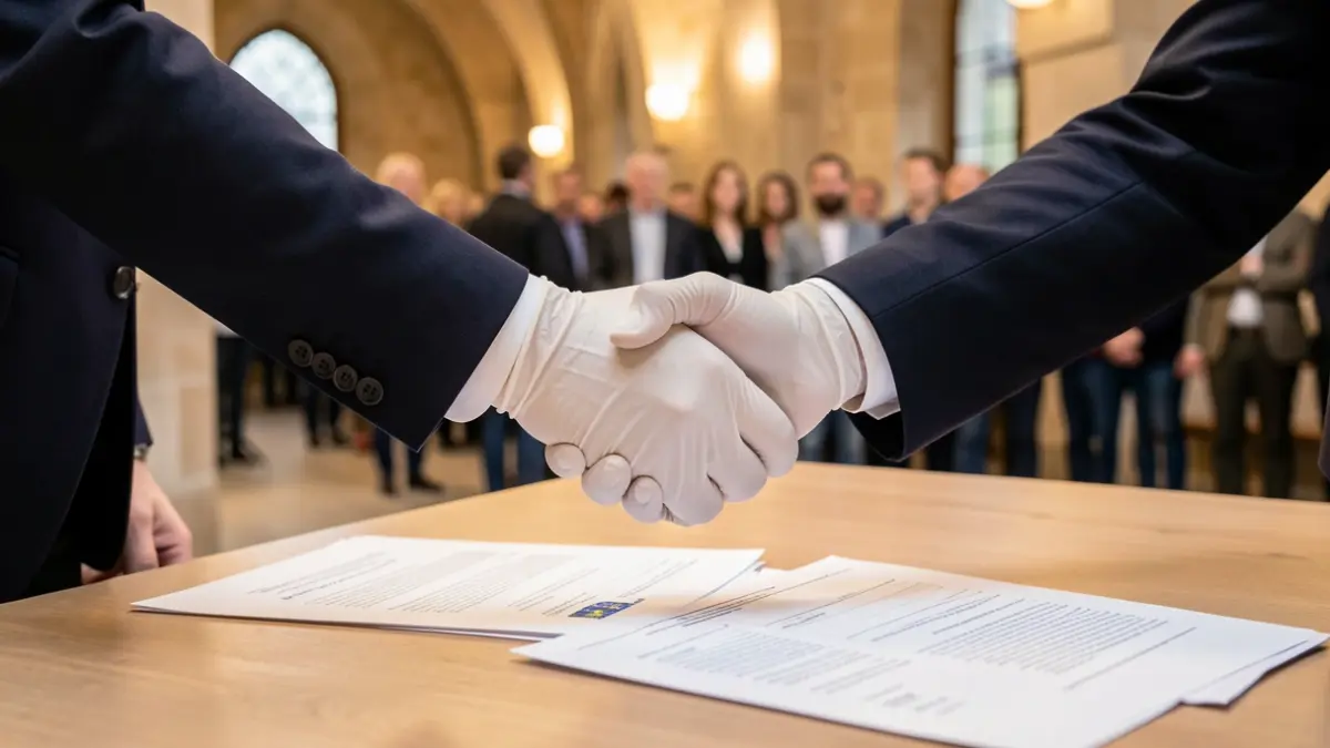 Generic image: agreement between two hands symbolizing collaboration between a health service and an association.