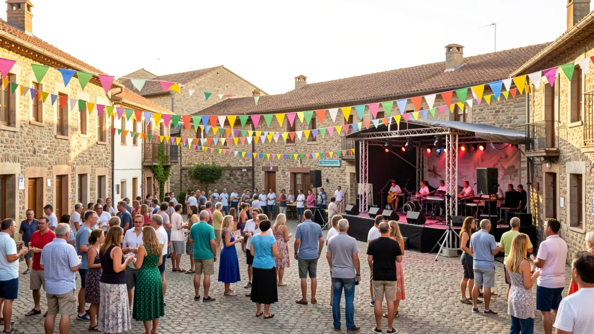 Generic image of the Ozaeta festival square.