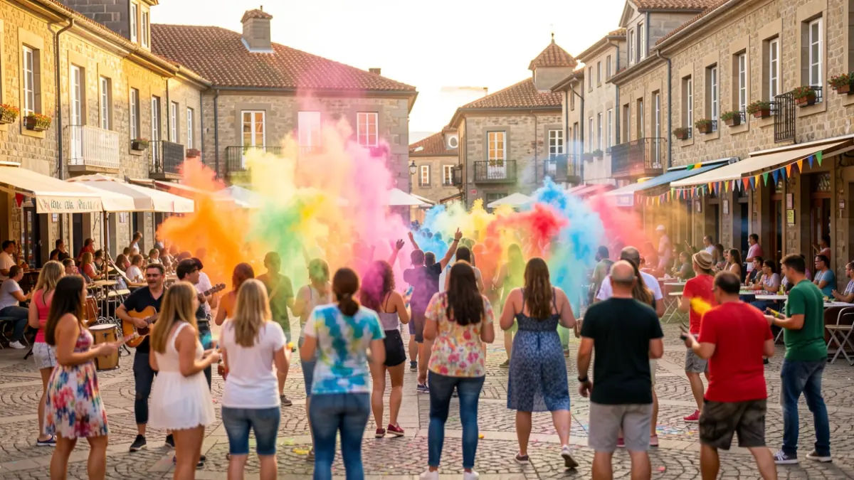 Generic image of a celebration marking the start of festivals in the municipality of Pasaia.