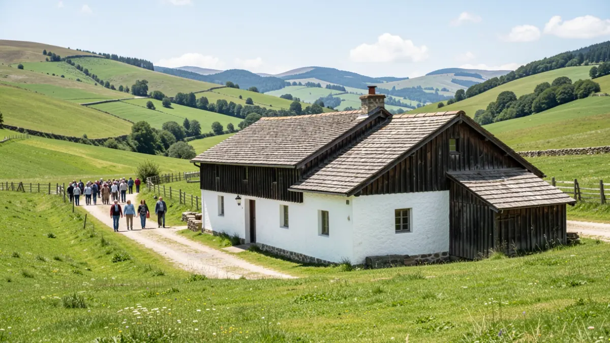 Imagen genérica de arquitectura rural vasca.