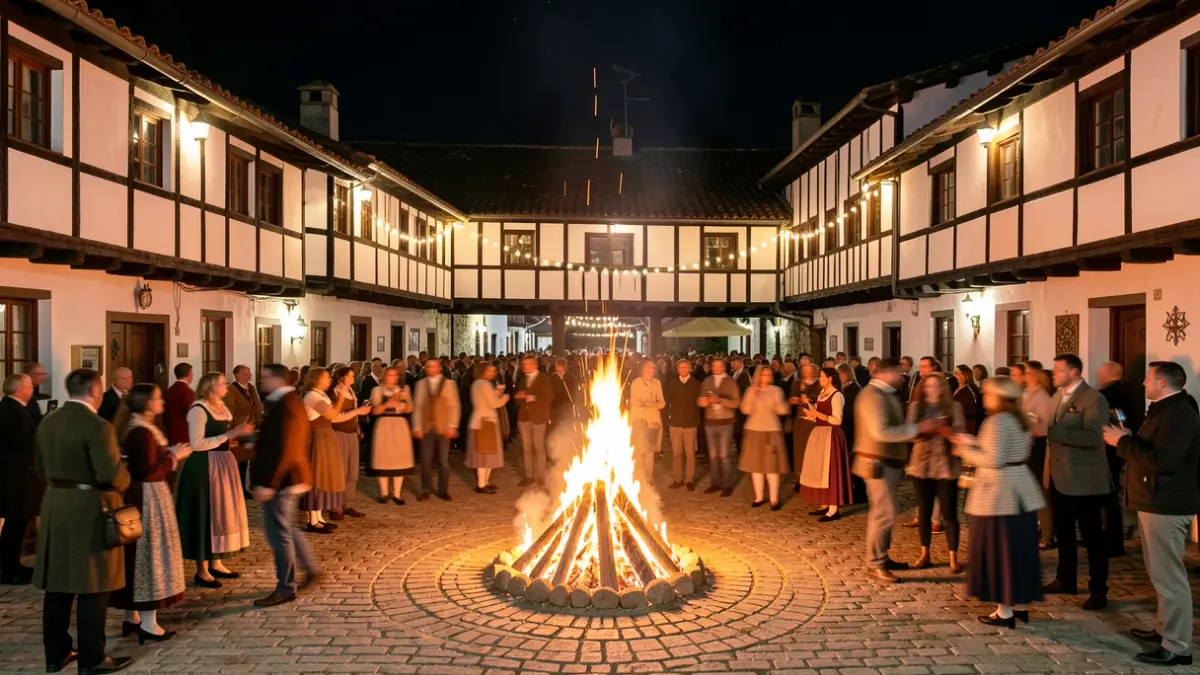 Generic image of the atmosphere of the San Juan festivities in Urrestilla.