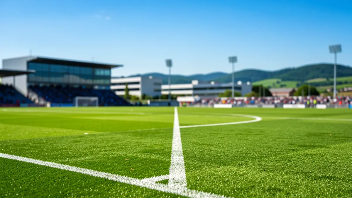 Futbol zelaiaren irudi generikoa.