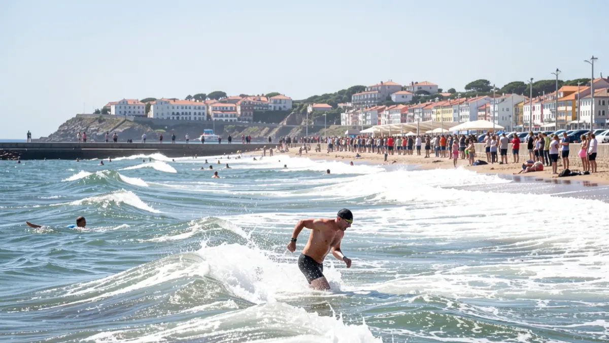 Generic image of a sea triathlon event.
