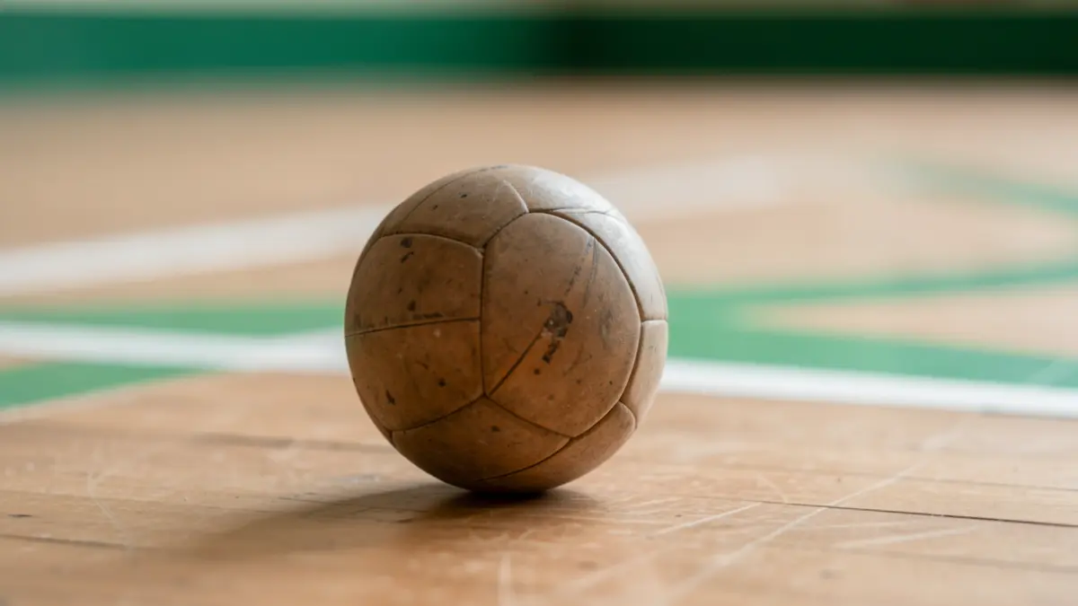 Pilotaren irudi generikoa, pilota-kantxa lauso batean.