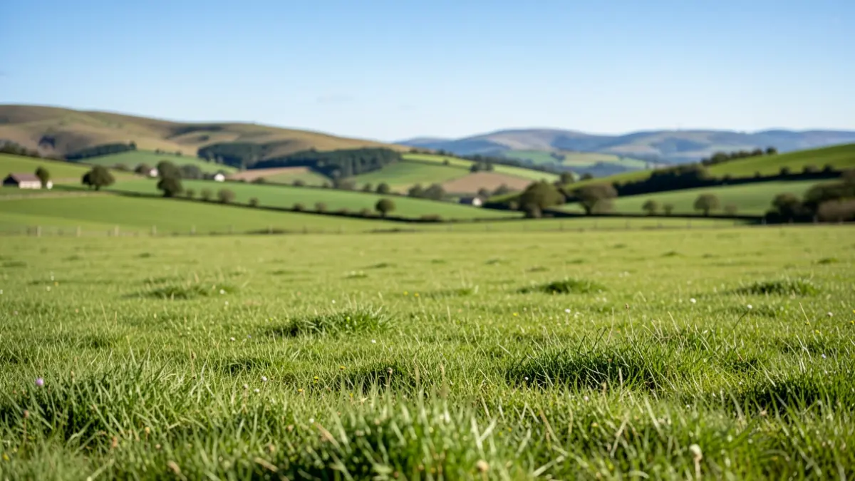Generic image of a green meadow in the Basque Country.