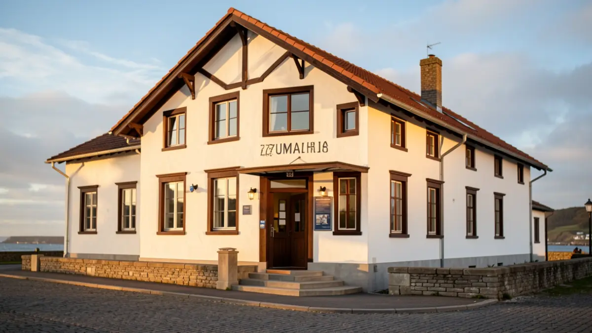 Irudia generikoa da: Zumaia turismo bulegoa eta museoa duen geltoki zaharra.