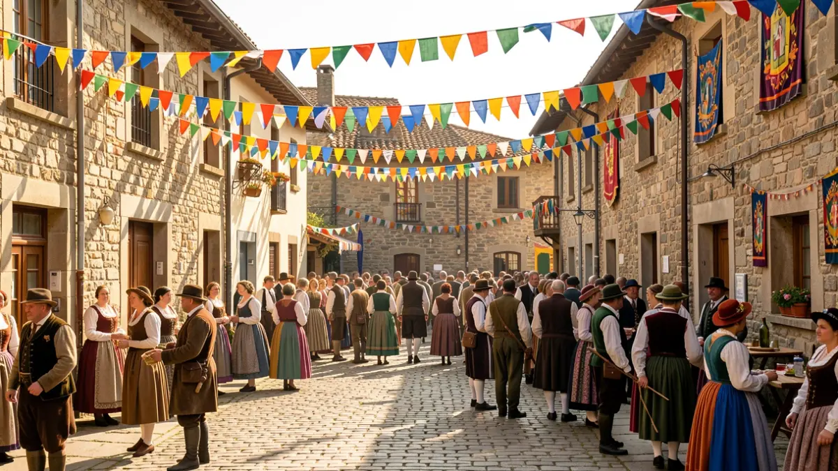 Generic image about the atmosphere of popular festivals.