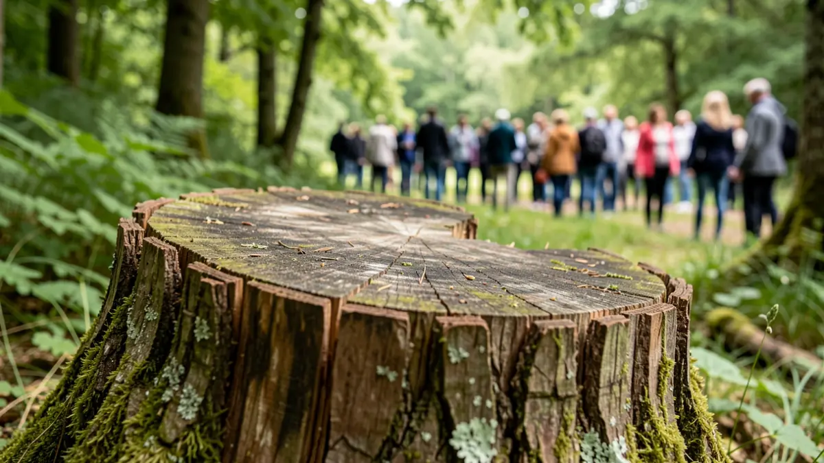Imagen genérica de un tronco de árbol en un bosque.
