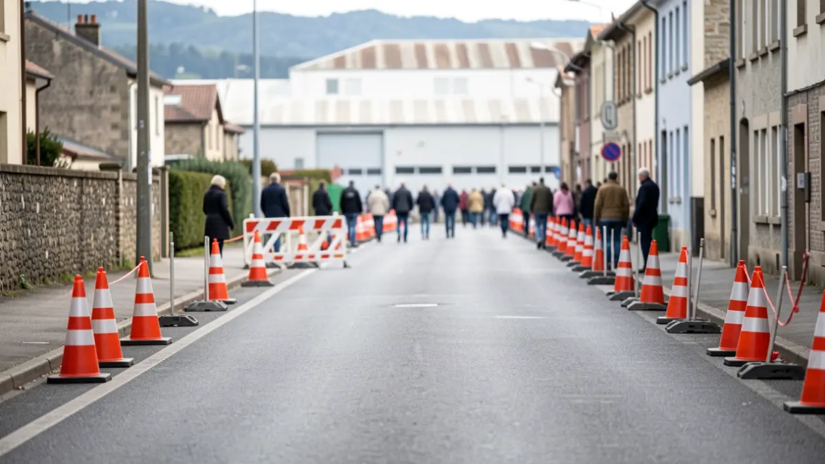 Generic image of a road under construction.