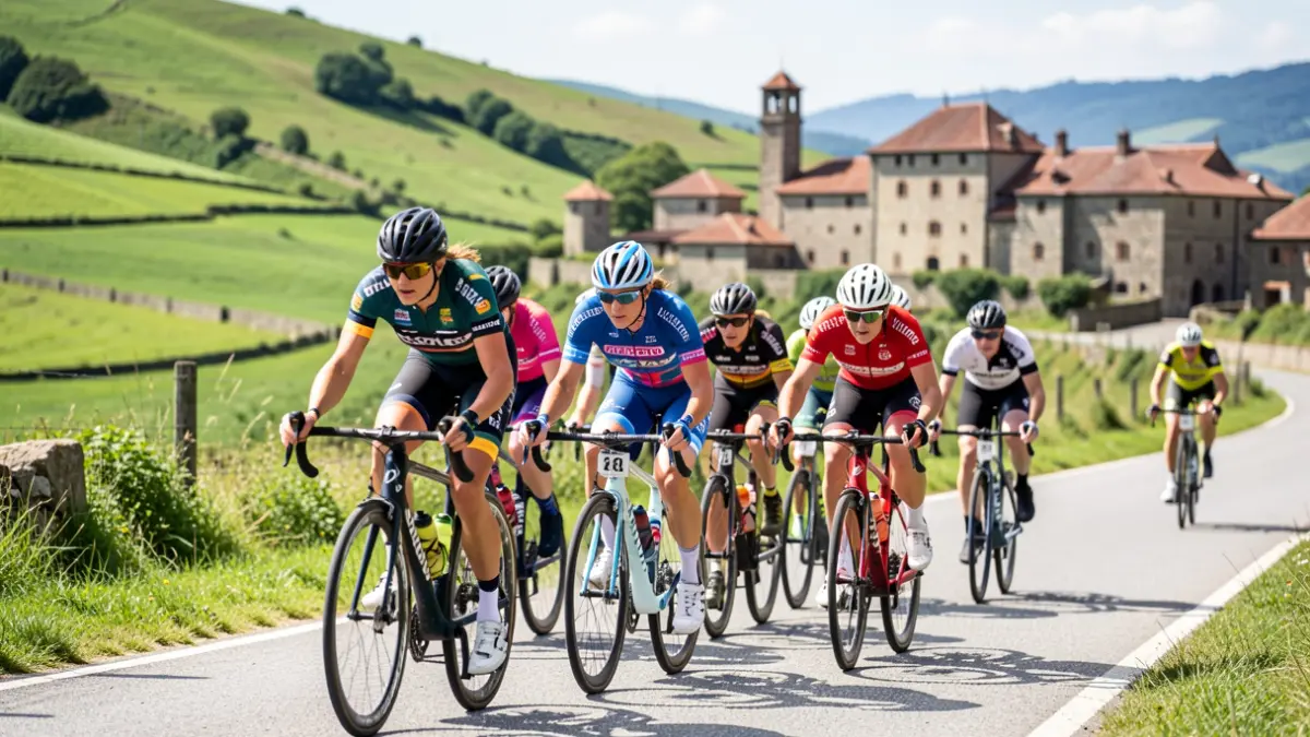 Generic image of cyclists competing in a rural setting.