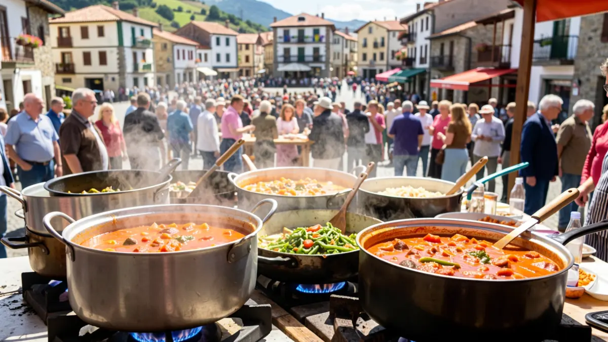 Generic image: Marmitako competition in a festive atmosphere.