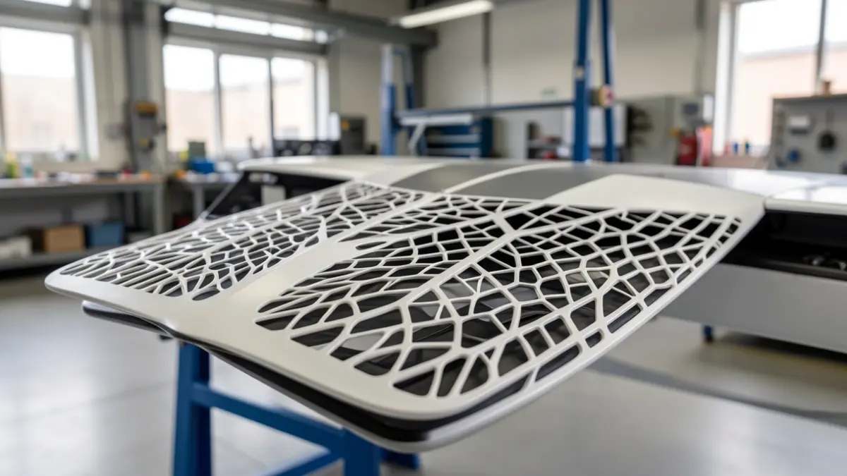 InnoBoat Bizkaia taldearen katamarana, ingeniaritza proiektu baten diseinu teknikoa erakusten duena.