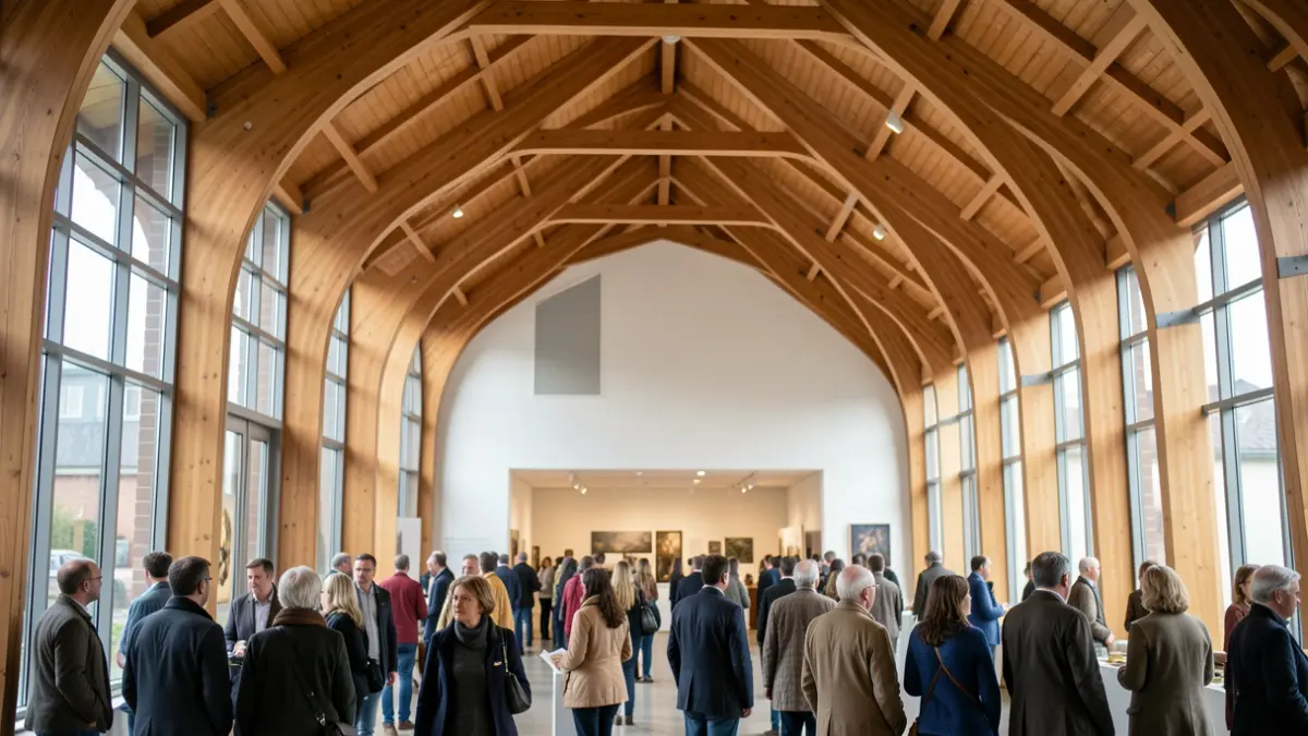Interior of the Portalea cultural center in Eibar.