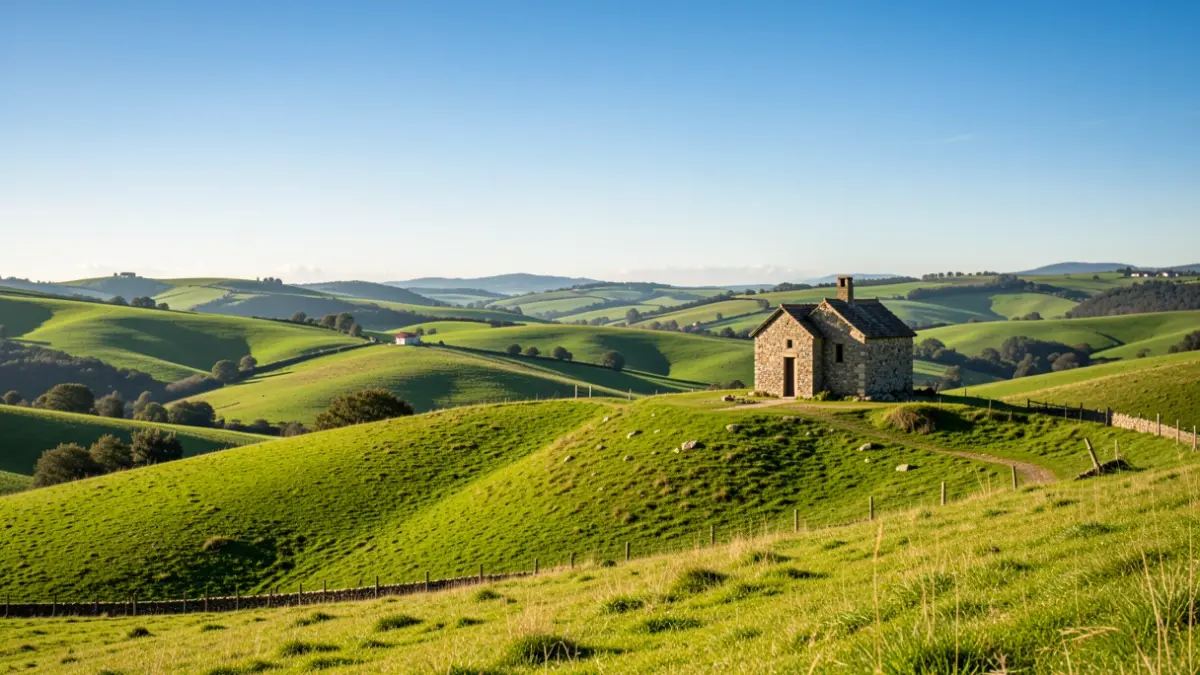 Imagen genérica de: Paisaje y ermita de Urbia.