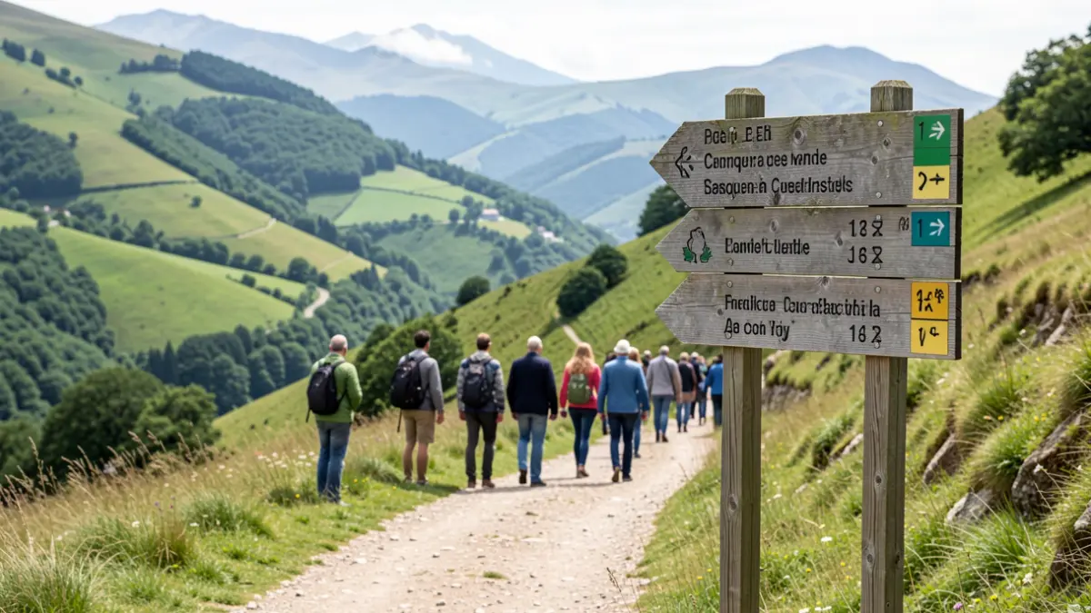 Generic image of a hiking trail with signage.
