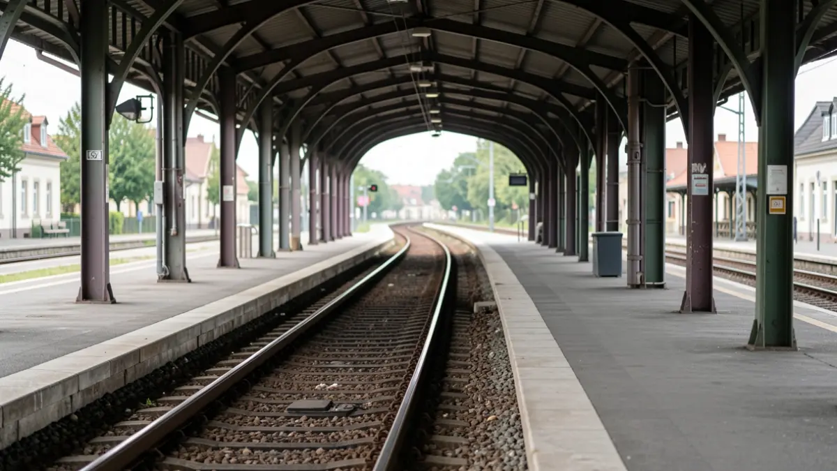 Generic image of an empty train station with natural light.