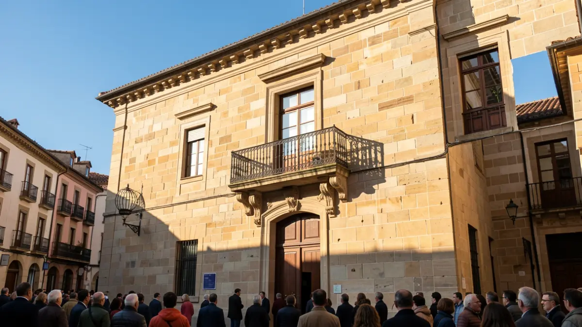 Generic image: Stone facade of the Vitoria-Gasteiz town hall.