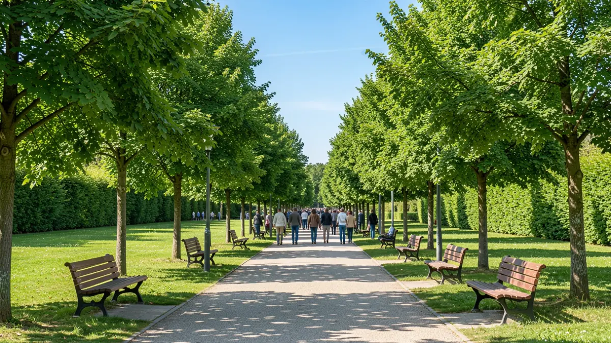 Irudi generikoa da parkeko bideak hobetzen ari direla erakusten duena.