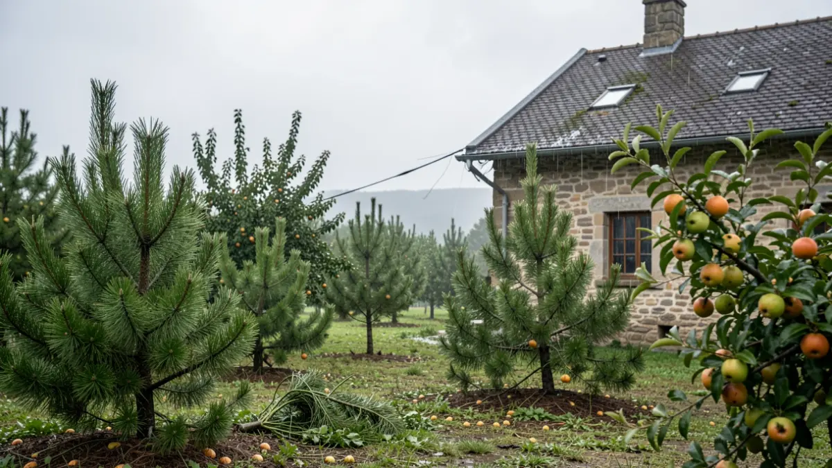 Generic image showing the aftermath of a severe storm in Aramaio.