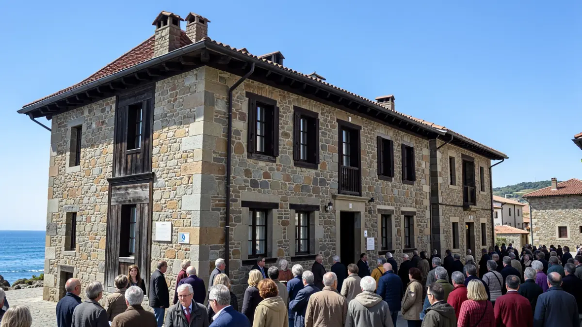 Imagen genérica de un edificio tradicional de piedra del País Vasco.