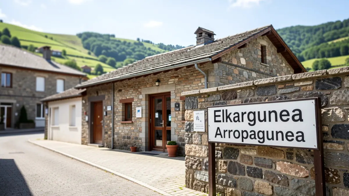 Irudi generikoa da, Elkargunearen eta Arropagunearen kanpoaldea erakusten duena.