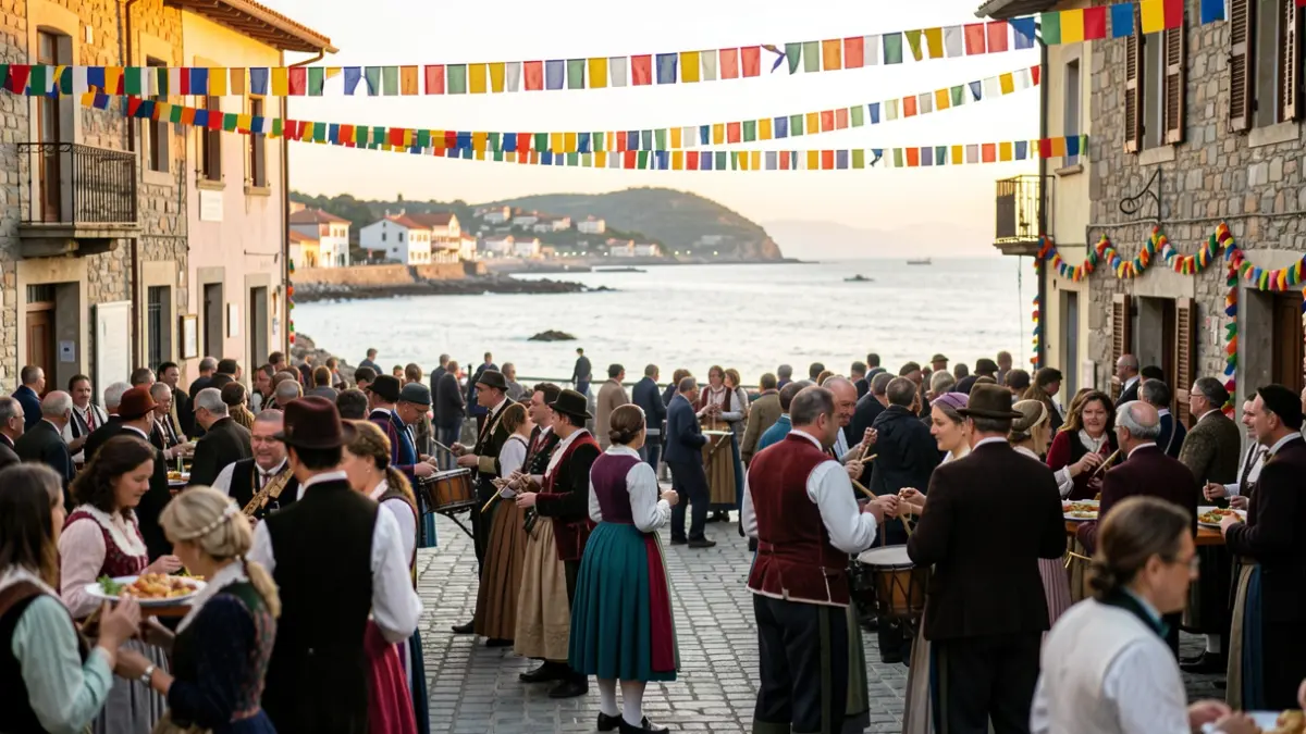 Generic image of the atmosphere of the San Bartolomé festivities in Oikia.