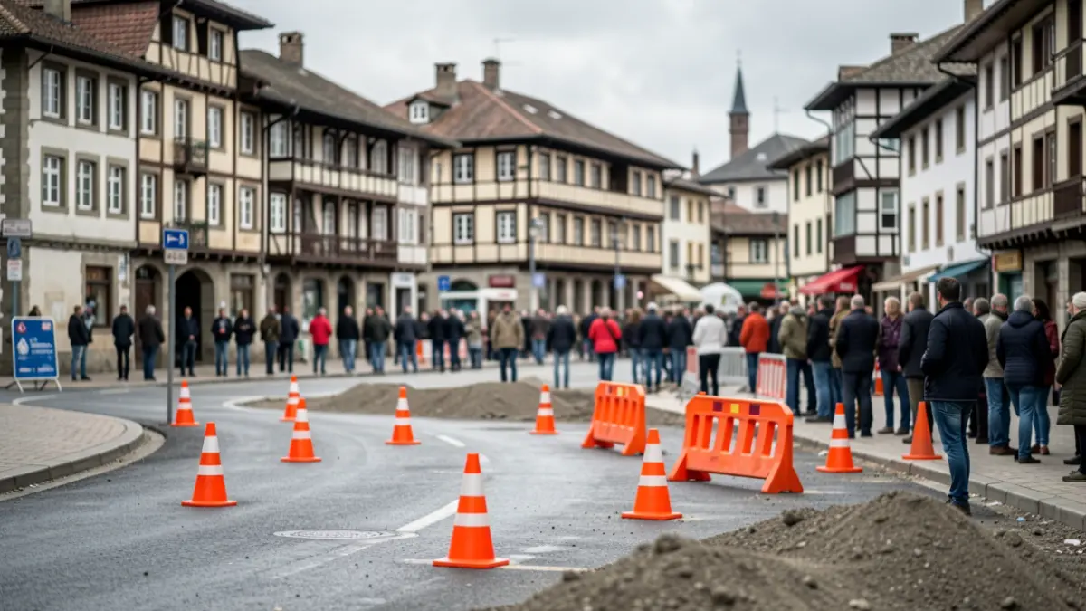 Imagen genérica de obras en la calle Karmen de Amorebieta-Etxano.