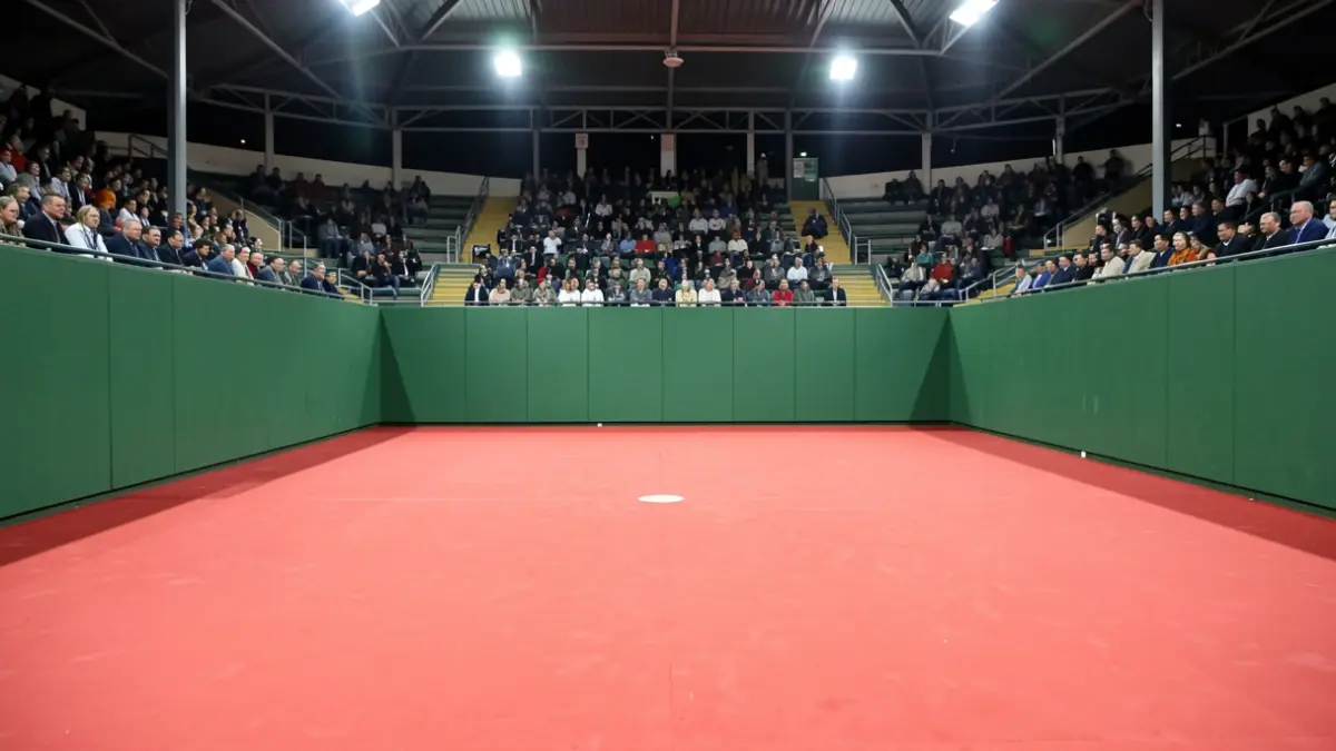 Generic image of an empty pelota court.