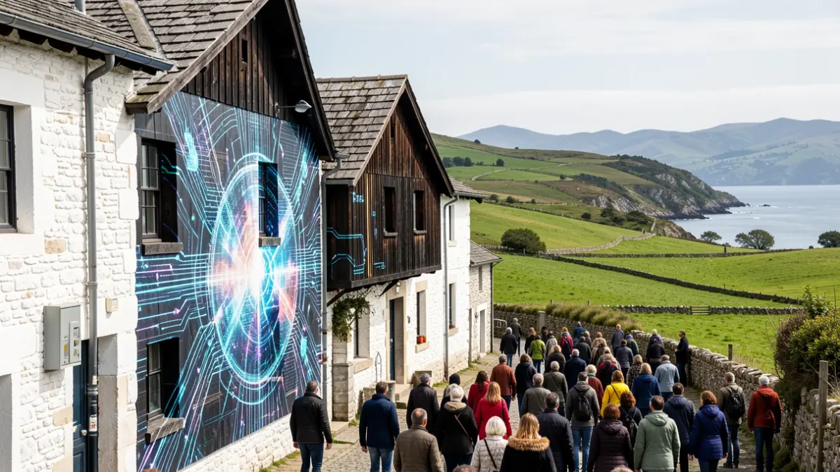 Imagen genérica que representa la fusión de tecnología y arte en Euskadi.