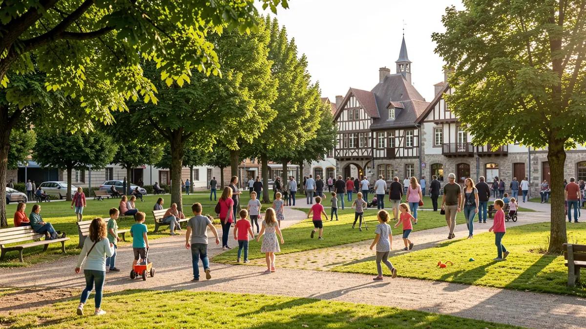 Generic image of children and families playing in a park.