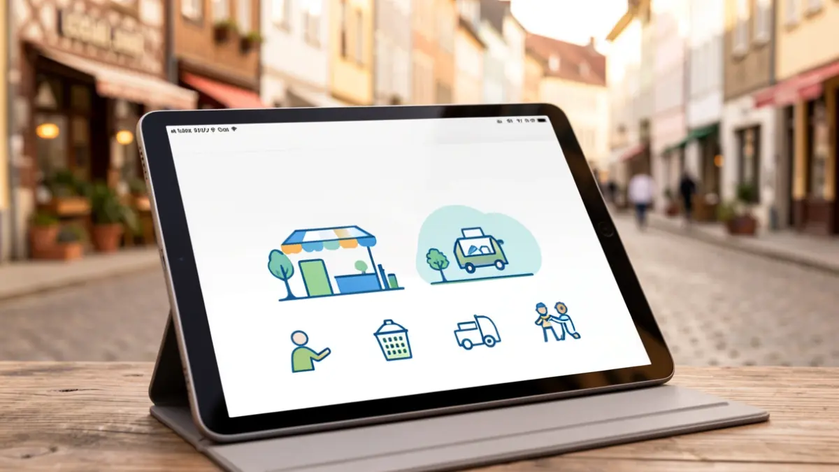 Irudi generikoa: denda txikietako fidelizazio-plataforma digitala erakusten duen tableta.