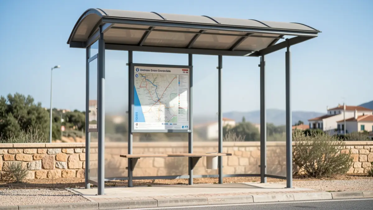 Generic image of a bus stop in Errenteria.