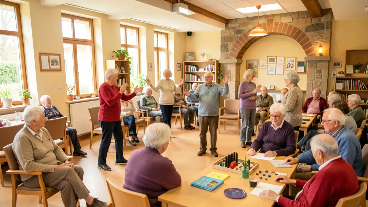 Imagen genérica que representa actividades de jubilados en un centro comunitario de Euskadi.