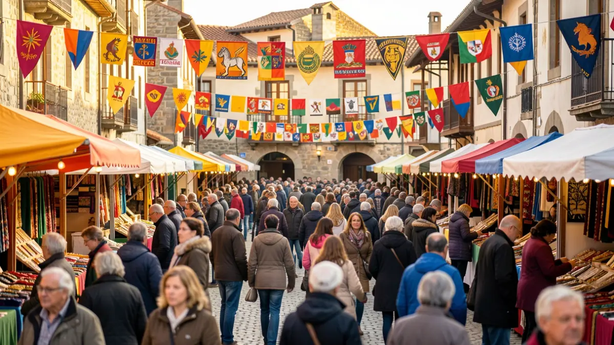 Irudi generikoa Euskal Herriko plaza batean ospatzen den kulturarteko jaiaren ingurukoa.