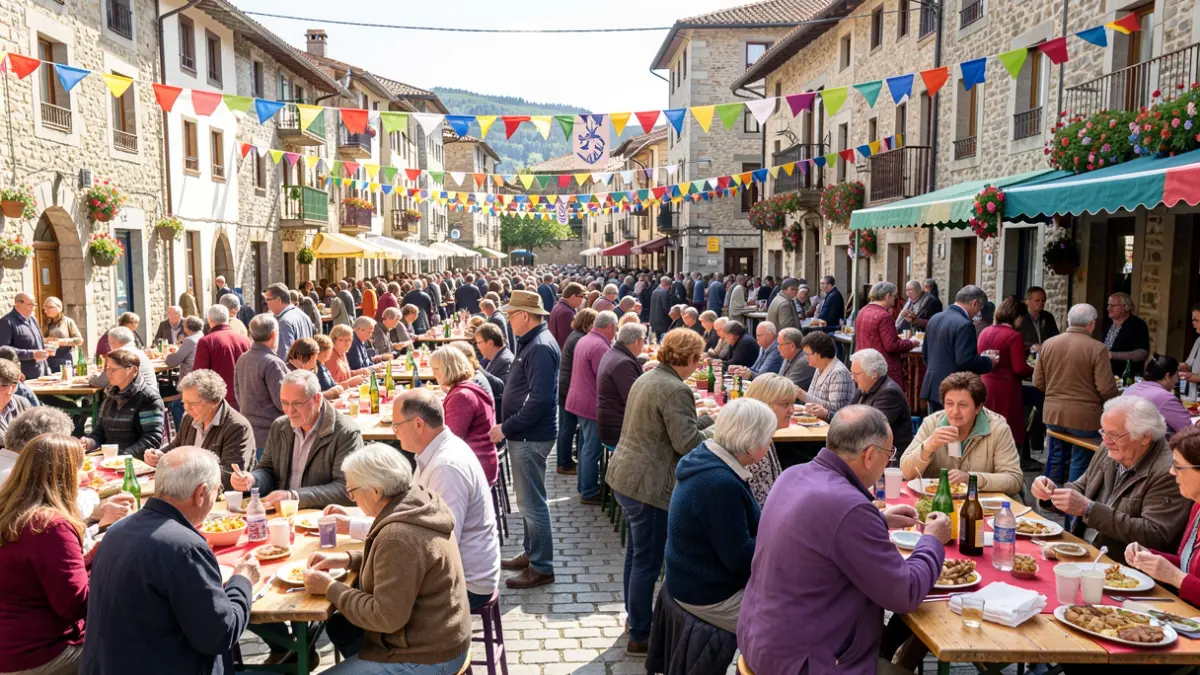 Imagen genérica de una comida popular de fiestas.