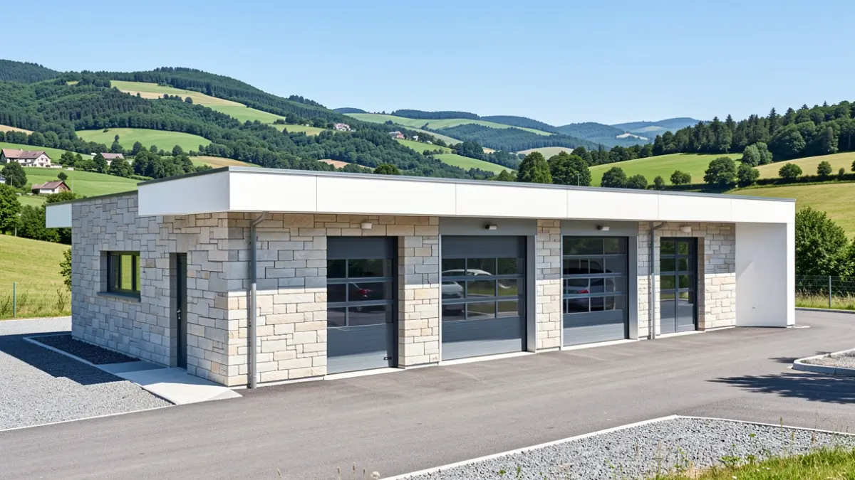Representation of the new fire station project in Gipuzkoa.