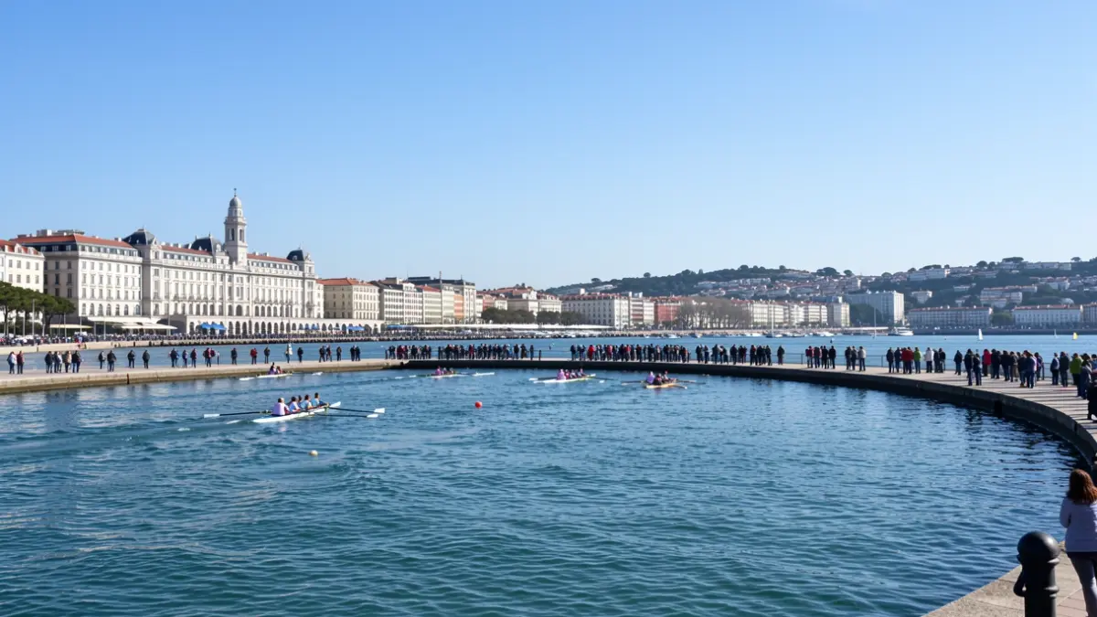Generic image: La Concha bay during a regatta.