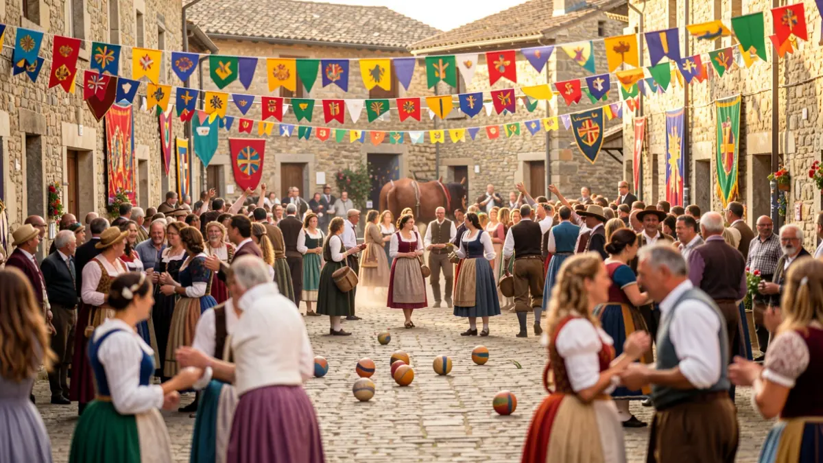 Generic image depicting the festive atmosphere of the San Nikolas festivals in Lastur.