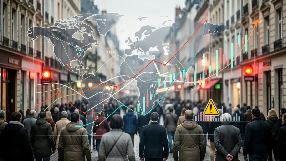 Generic image of an abstract representation of global commodity markets, showing supply chains and price charts.