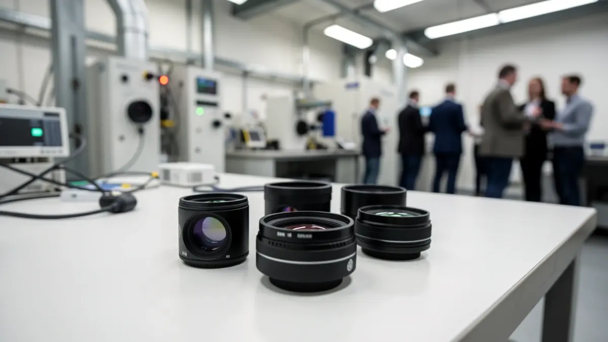 Imagen de un laboratorio donde se desarrolla tecnología óptica para satélites.