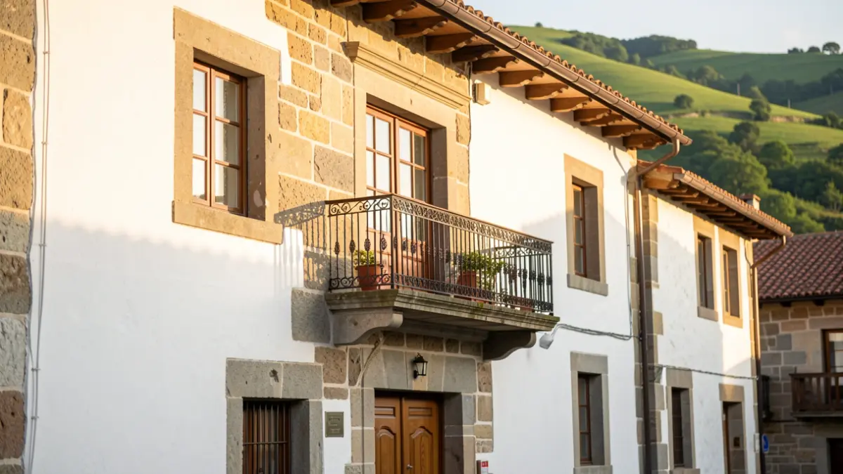 Generic image: Facade of the Tolosa town hall in the afternoon sun.